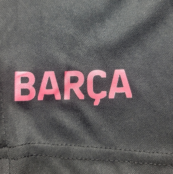 FC Barcelona Shorts size L Soccer Team Barca Black - Picture 13 of 14